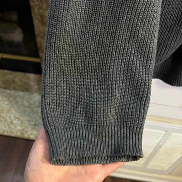 Pact Organic Cotton Double Knit Modern Full Zip Sweater Gray Size XL - Picture 6 of 8